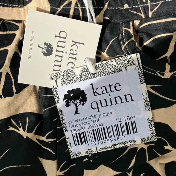 Kate Quinn Black Taro Matching Women’s Pants Size Medium and Baby 12-18 Pants - Picture 3 of 5